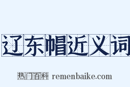 辽东帽近义词是什么意思的图片
